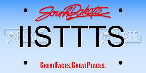 IISTTTS South Dakota License Plate