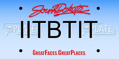 IITBTIT South Dakota License Plate