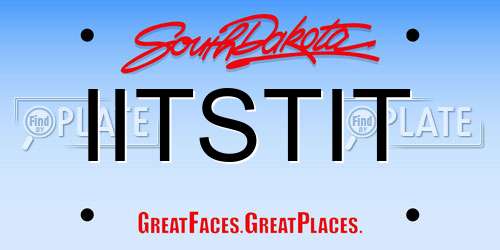 IITSTIT South Dakota License Plate