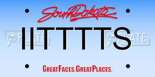 IITTTTS South Dakota License Plate