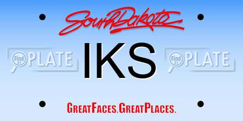 IKS South Dakota License Plate