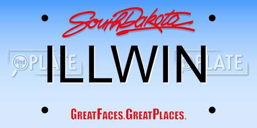 ILLWIN South Dakota License Plate