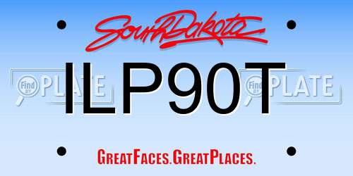 ILP90T South Dakota License Plate