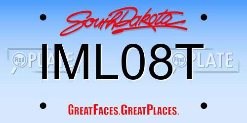 IML08T South Dakota License Plate