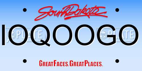 IOQOOGO South Dakota License Plate