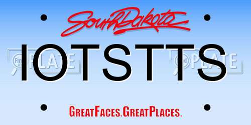 IOTSTTS South Dakota License Plate