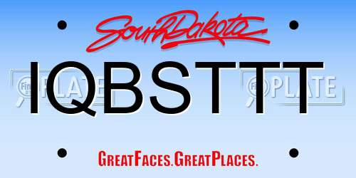 IQBSTTT South Dakota License Plate