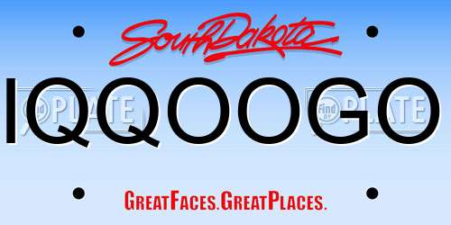 IQQOOGO South Dakota License Plate