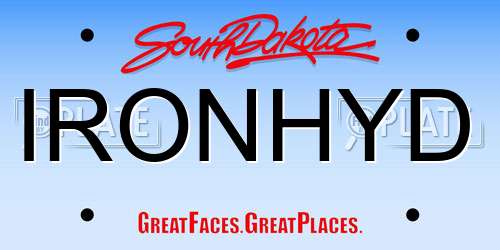 IRONHYD South Dakota License Plate