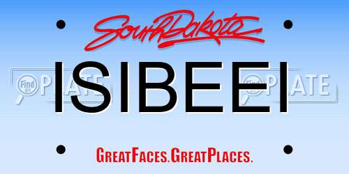 ISIBEEI South Dakota License Plate