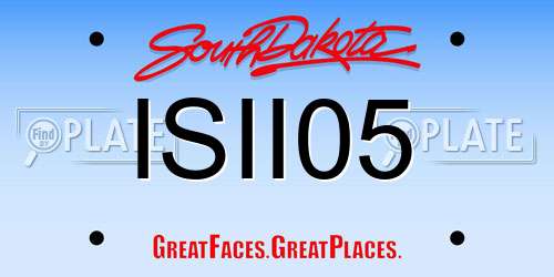 ISII05 South Dakota License Plate