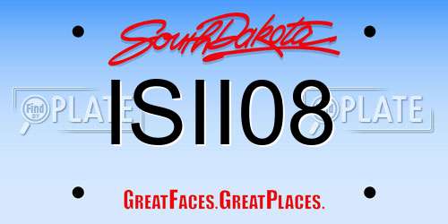 ISII08 South Dakota License Plate