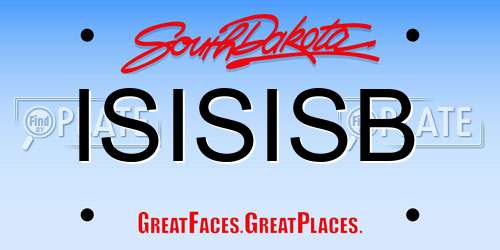 ISISISB South Dakota License Plate