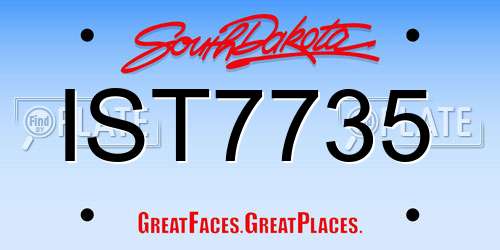 IST7735 South Dakota License Plate