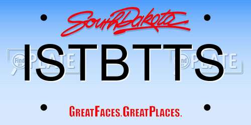 ISTBTTS South Dakota License Plate