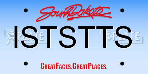 ISTSTTS South Dakota License Plate