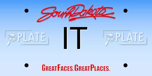 IT South Dakota License Plate