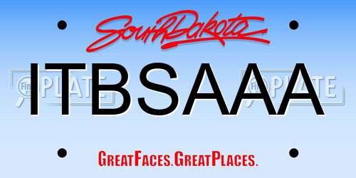 ITBSAAA South Dakota License Plate