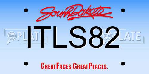 ITLS82 South Dakota License Plate