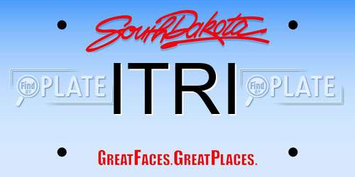 ITRI South Dakota License Plate