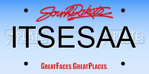 ITSESAA South Dakota License Plate