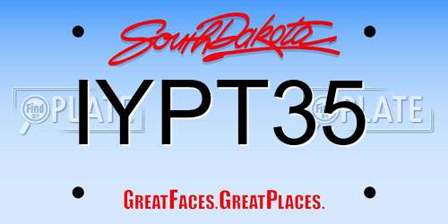 IYPT35 South Dakota License Plate