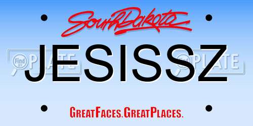 JESISSZ South Dakota License Plate