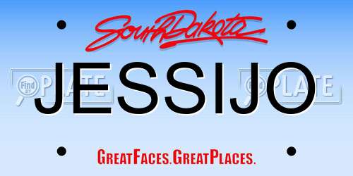 JESSIJO South Dakota License Plate