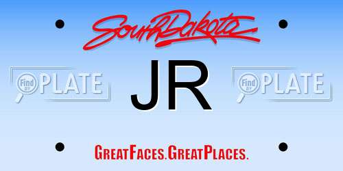 JR South Dakota License Plate