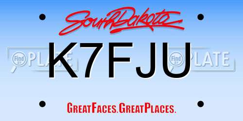 K7FJU South Dakota License Plate