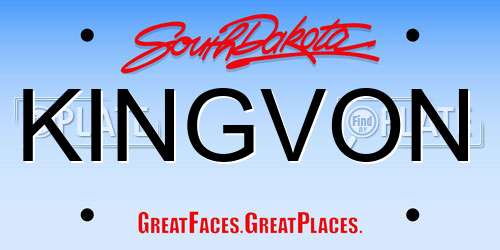 KINGVON South Dakota License Plate