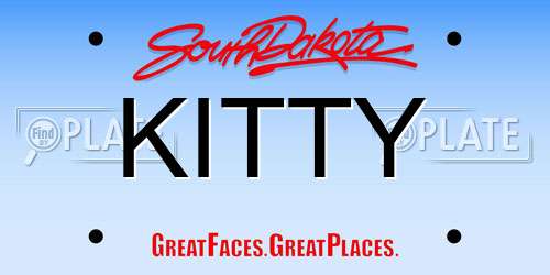 KITTY South Dakota License Plate
