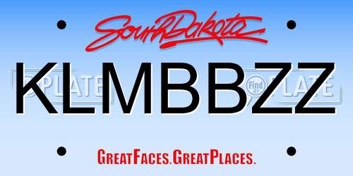 KLMBBZZ South Dakota License Plate