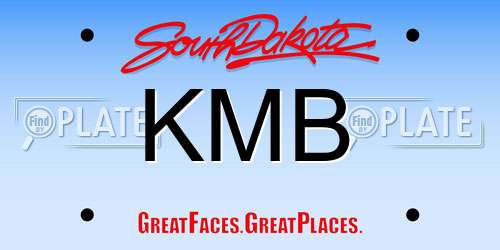KMB South Dakota License Plate