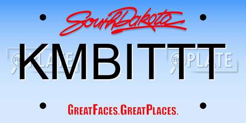 KMBITTT South Dakota License Plate