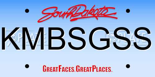 KMBSGSS South Dakota License Plate
