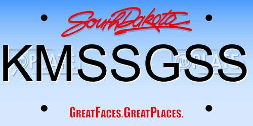 KMSSGSS South Dakota License Plate