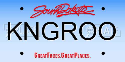 KNGROO South Dakota License Plate