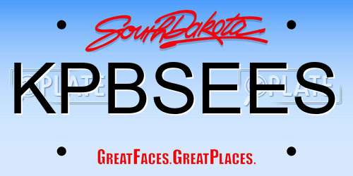 KPBSEES South Dakota License Plate