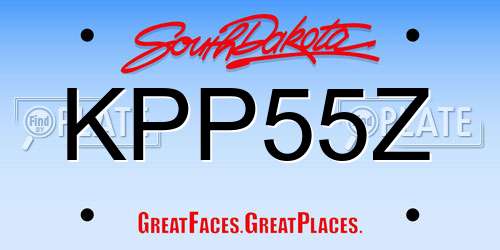 KPP55Z South Dakota License Plate