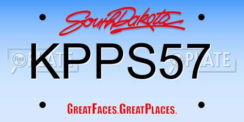 KPPS57 South Dakota License Plate