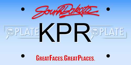 KPR South Dakota License Plate