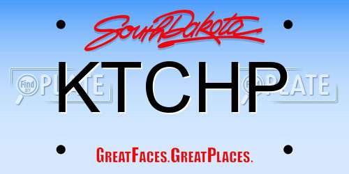 KTCHP South Dakota License Plate
