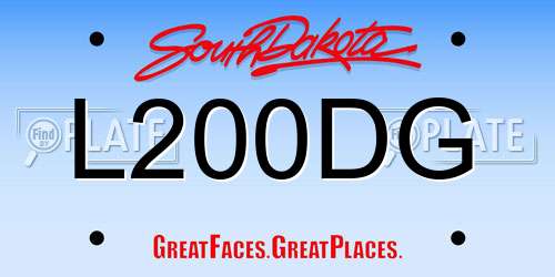 L200DG South Dakota License Plate