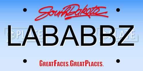 LABABBZ South Dakota License Plate
