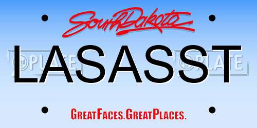 LASASST South Dakota License Plate