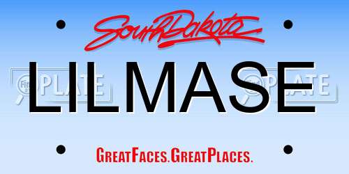 LILMASE South Dakota License Plate