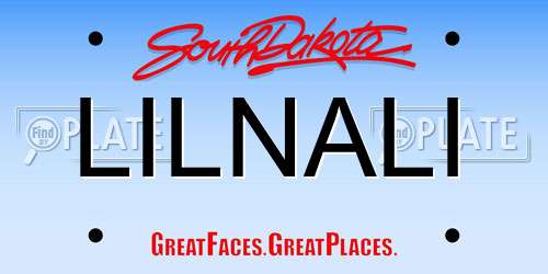 LILNALI South Dakota License Plate