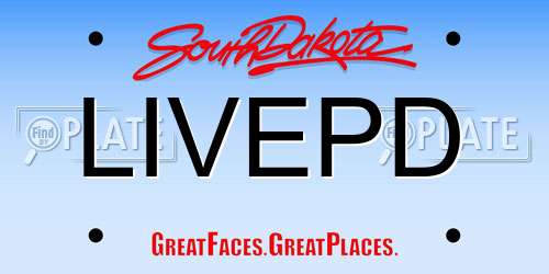LIVEPD South Dakota License Plate
