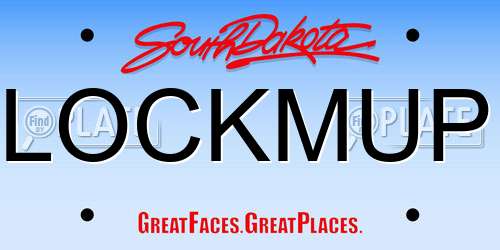 LOCKMUP South Dakota License Plate
